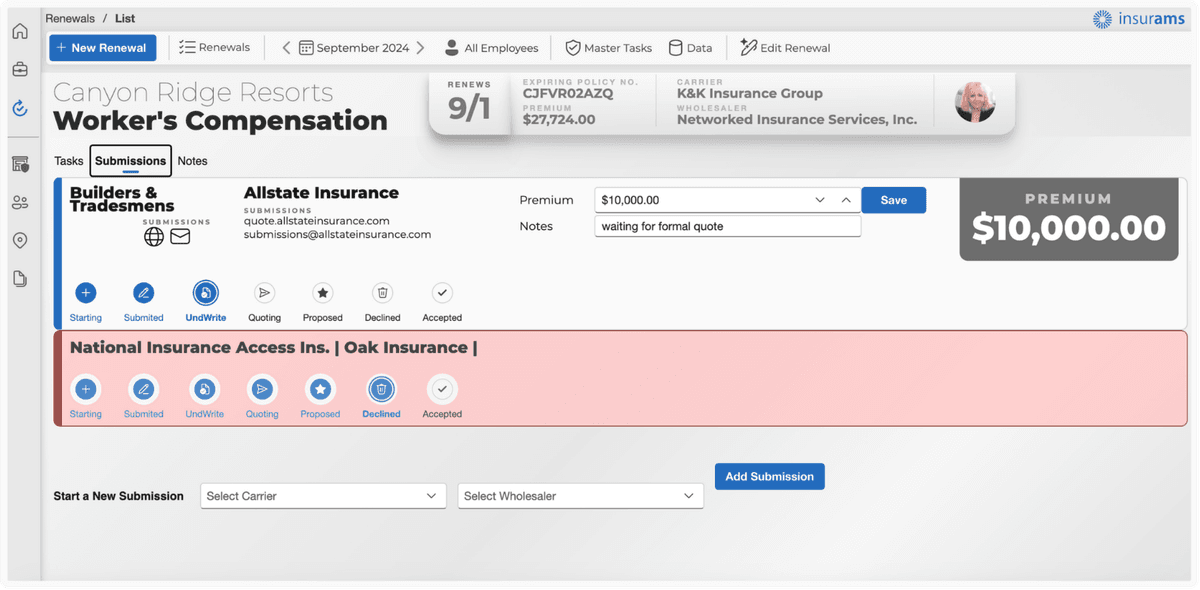 Keep Track of Submissions